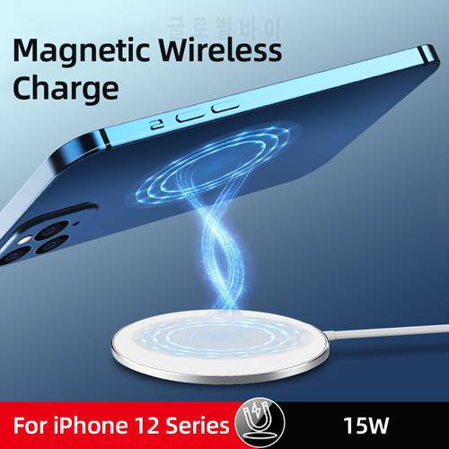 15W Original Magnetic Qi Wireless Charger for iPhone 12 Pro Max Phone Charger for iPhone 12 Mini Fast Charging Suppot PD Adapter