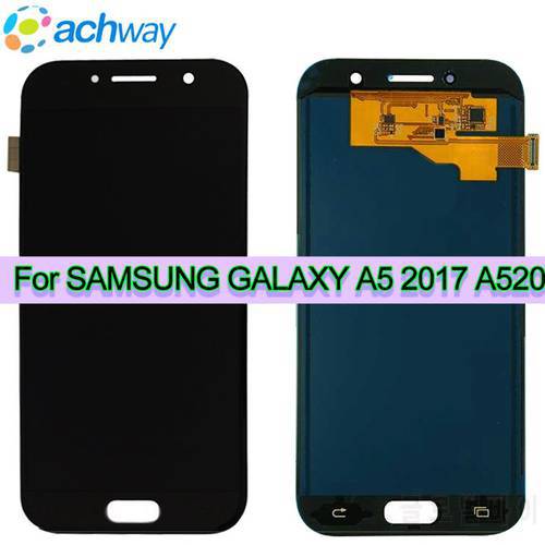 Tested New Screen For Samsung Galaxy A520 LCD A520F SM-A520F A5 2017 Display Touch Screen Replacement 5.2