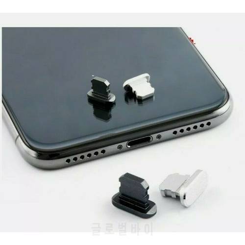 Anti Dust Plug For iPhone 12 11 Pro XS Max X XR 7 8 6 6S Plus 12 mini Metal Anti Dust Charging Charger Dock Plug Stopper