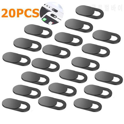 20PCS WebCam Cover Shutter Magnet Slider Plastic For iPhone Web Laptop PC iPad Tablet Camera Cover Mobile Phone Privacy Sticker