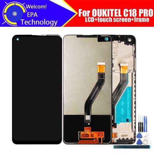 6.5 inch OUKITEL C18 PRO LCD Display+Touch Screen Digitizer Assembly 100% Original New LCD+Touch Digitizer for C18 PRO +Tools