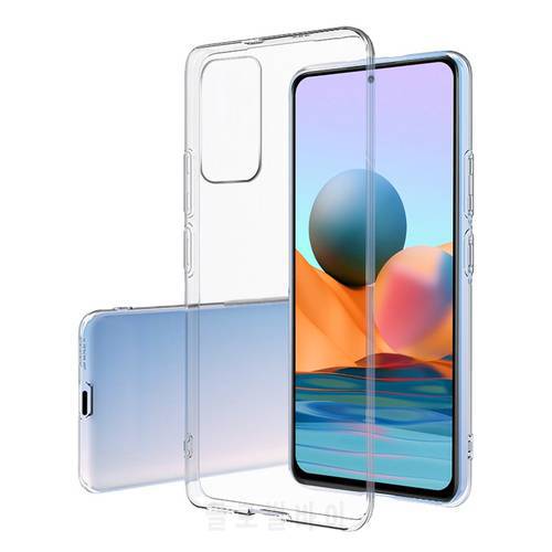 Ultra Thin Phone Case For Xiaomi Redmi Note 10 Pro Max Note 10S Note 10 Pro Grobal 10 5G 4G Case Silicone Clear Soft Cover Gift