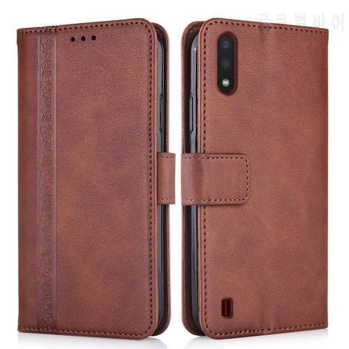For Samsung Galaxy M01 M015 M015F SM-M015F 5.7&39&39 Cover Case On Samsung M01 Phone Bag For M015 Wallet Leather Kickstand Case