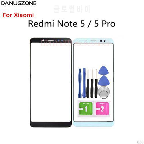 Touch Screen Front Glass Lens For Xiaomi Redmi Note 5 / NOTE 5 PRO LCD Display Front Glass Lens Panel