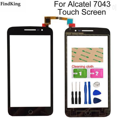 Touch Screen For Alcatel One Touch Pop 2 OT7043 7043 7043Y 7043A 7043E 7043K Sensor Touch Panel Glass screen Digitizer Tools