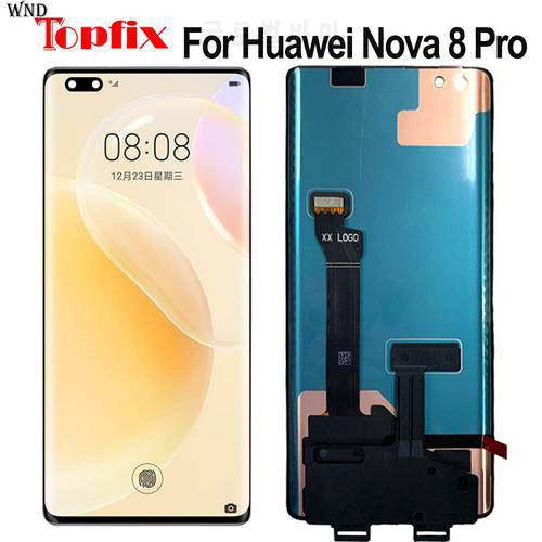 OLED 6.72&39&39 For Huawei nova 8 Pro 5G Lcd Display With Touch Screen Digitizer Assembly For Huawei Nova 8 Pro LCD BRQ-AN00 Display