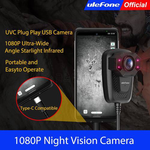Ulefone 1080P Body Camera Night vision Camera Starlight Infrared UVC Plug Play USB Camera For xiaomi For huawei for Redmi