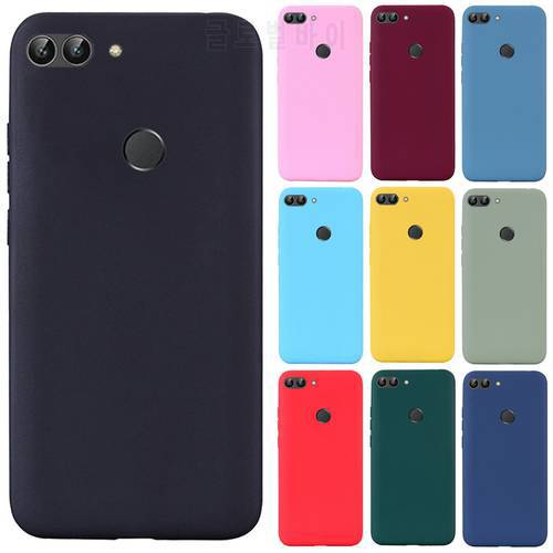 For Huawei P Smart Case TPU Soft Silicone Candy color Back Cover Phone Case For Huawei P Smart 2018 FIG-LX1 PSmart Case Fundas
