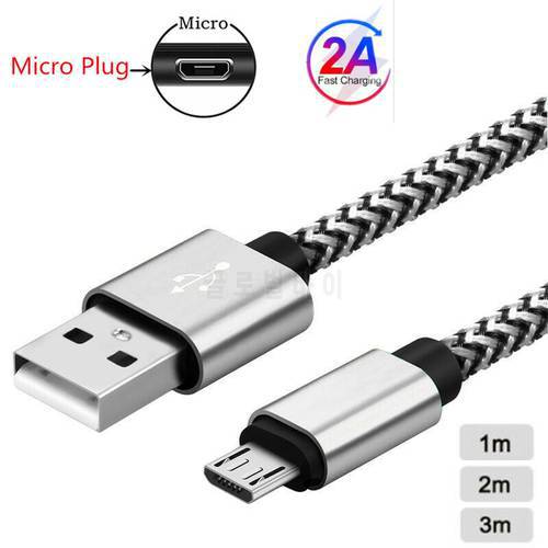 For Huawei P Smart 2019 Y5p Y9 Y6 Y7 2018 Micro USB Charge Cable 2m Android fast Charger Cord Honor 10 9 lite 9a 7a pro 8c 8x