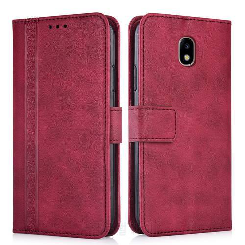 Luxury Flip Wallet Leather Case for Samsung Galaxy J3 2017 J330 J330F SM-J330F 5&39&39 Magnetic Book Protect phone back Cover