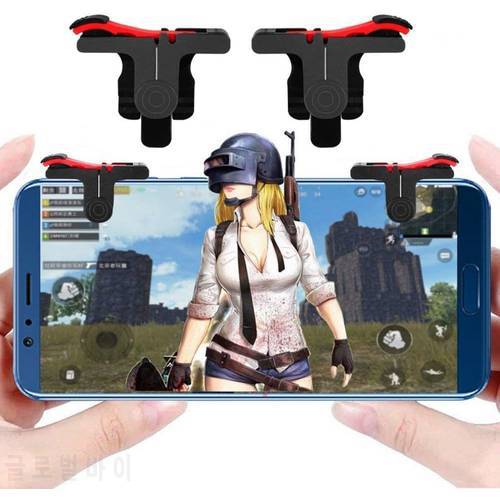 1 Pair D9 Mobile Gamepad Trigger Joystick Fire Button Controller Shooter for PUBG Handle for All ios Android mobiles Phones