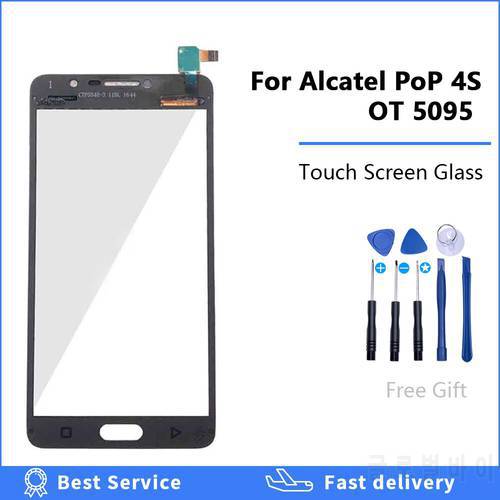 For Alcatel One Touch Pop 4S 5095 5095Y OT5095 5095B 5095I 5095K Glass Lens Touch Screen Glass Lens Panel Digitizer