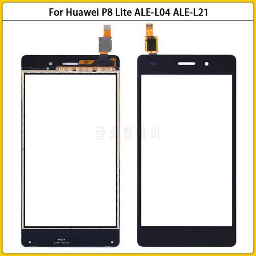 For Huawei P8 Lite ALE-L04 ALE-L21 TL00 L23 Touch Screen Panel Sensor Digitizer LCD Front Glass Lens P8Lite Touchscreen Replace