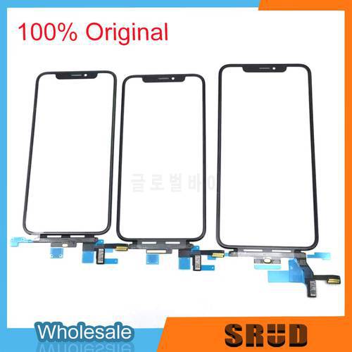 1PC Full Original Touch Glass With OCA Glue For iPhone X XR XS MAX 11 Pro Max 12 Pro Front Glass Panel Repairing