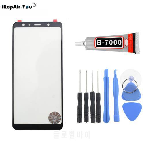 Front Outer Glass Lens Replacement For Samsung Galaxy A750 A7 2018 A6 A8 A9 plus A9s J4 J6 plus Touch Screen Panel Repair Parts