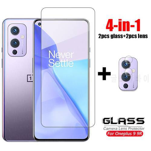 4-in-1 For Glass Oneplus 9 Tempered Glass One Plus 9 9R 9RT 10T 10R ace Ultra-thin Phone Screen Protector For Oneplus 9 Glass