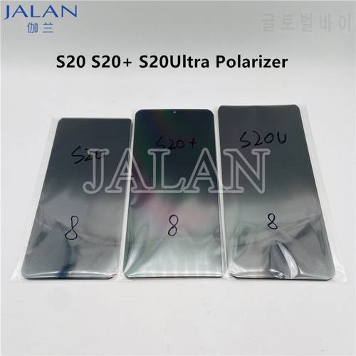 10Pcs Polarizer Film For Samsung S20 S20+ S20 Ultra Note 10 Plus S10 Plus S9 S8 S7edge For Huawei P30 Pro Lcd Screen Repair