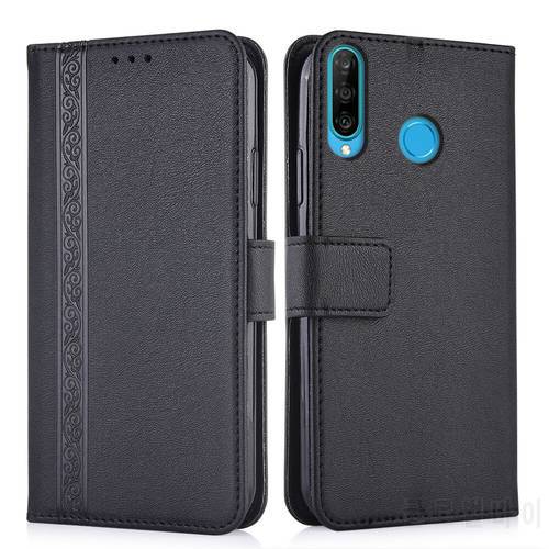 Luxury Flip Wallet Leather Case for Huawei P30 Lite MAR-LX2 MAR LX2 Magnetic Book Protect phone back Cover