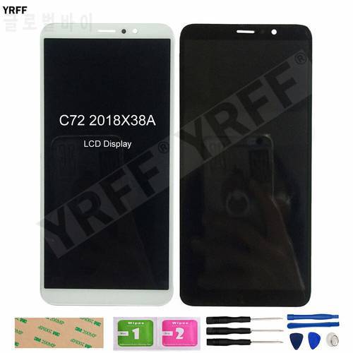 With Frame LCD For Gome Fenmmy Note C72 2018X38A LCD Display Touch Screen Digitizer Front Glass Panel Sensor Repair Parts