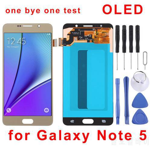 5.7 inches for Galaxy Note 5 OLED Material LCD Screen and Digitizer Full Assembly for Samsung Galaxy Note 5 N920T