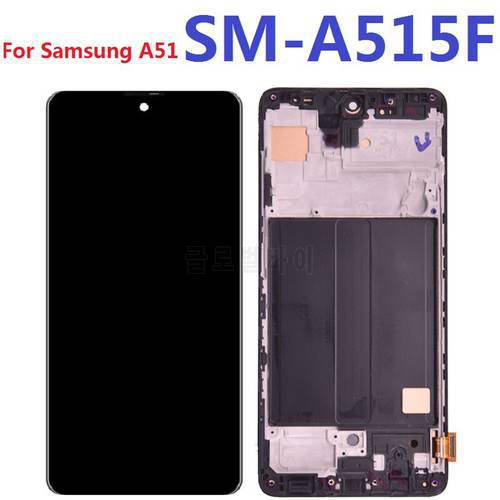 Incell For Samsung Galaxy A51 A515 SM-A515F SM-A515F/DS Display LCD Touch Screen Digitizer Assembly Frame Tools Kits