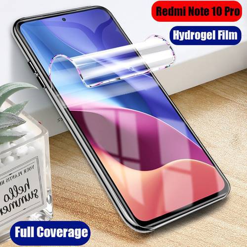 21D Front Back Soft Hydrogel Film For Redmi Note 10 Pro Max Protective Silicone TPU Screen Protector Redmi Note 10 Pro Not Glass