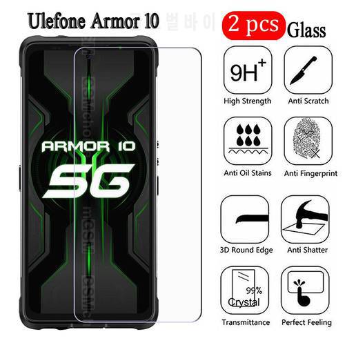 2-1Pcs 9H 2.5D Glass For Ulefone Armor 10 Cover Smartphone Screen Protector Film For Armor10 5G Explosion-proof Tempered Glass