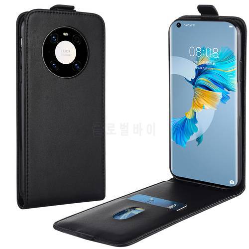 Flip Up and Down Leather Case for Huawei Mate 40 LIO-AL00 OCE-AN50 6.5&39&39 Vertical Cover for Mate40 Case Phone Bag