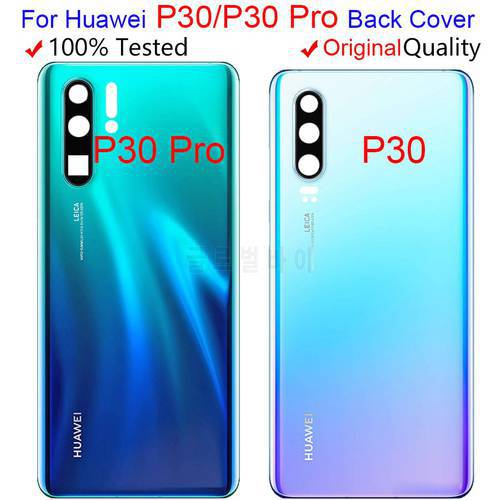 Original For Huawei P30 Pro Battery Cover Rear Glass Door Housing For Huawei P30Pro Battery Cover For Huawei P30 Battery Cover