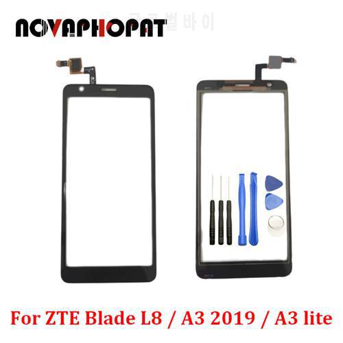 Novaphopat Tested Black Sensor For ZTE Blade L8 / A3 2019 / A3 Lite Touch Screen Digitizer Front Glass Lens Panel