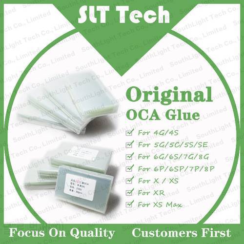 100% Original Mitsubis For Iphone 4 5SE 5C 6G 6S 7G 8G Plus X XS XR Max LCD OCA Optical Clear Adhesive Glue Film With Easy Tear