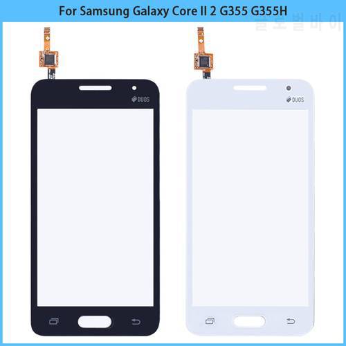 New G355 Touchscreen For Samsung Galaxy Core 2 II SM-G355H G355H G355 G355M Touch Screen Panel Sensor Digitizer Front Glass