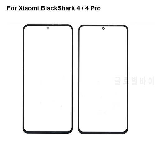 Replacement Parts For Xiaomi Black shark 4 Touch Screen Outer LCD Front Panel Screen Glass Lens Cover 4Pro Without Flex Cable