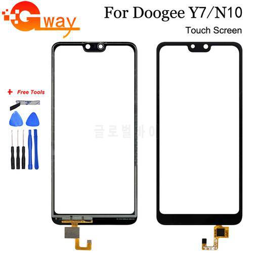 100% Tested Touch Screen Digitizer For Doogee N10 Touch Panel Perfect Mobile Phone Spare Parts For Doogee Y7 Touch+Tools