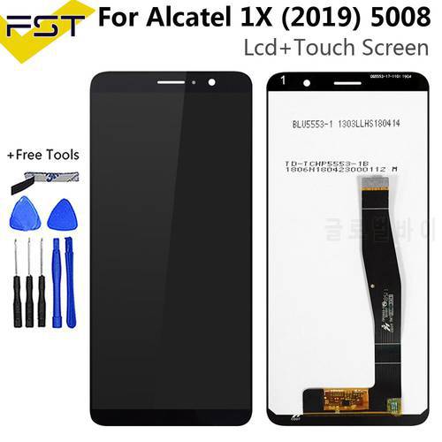 5.5&39&39Black For Alcatel 1X 2019 5008 OT5008 LCD Display with Touch Screen Digitizer Assembly For Alcatel 5008D 5008T 5008Y