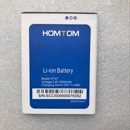 NEW 3000mAh HT37 Battery For HOMTOM HT37 Pro HT37Pro HT37 Mobile Phone Batteries+Quick Arrive