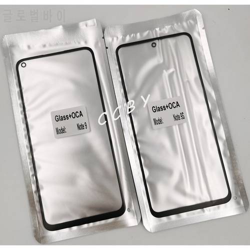 Front Outer Screen Glass OCA Glue For Xiaomi Redmi Note 9 / Note 9s Touch Panel Lens Cover Lamination