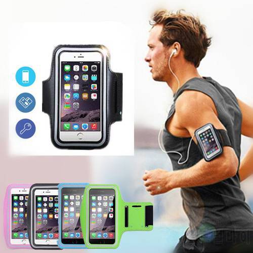 5 .5 Inch Outdoor Sports Phone Holder Armband Case For Samsung Gym Running Phone Bag Arm Band Case For IPhone 7 / Plus