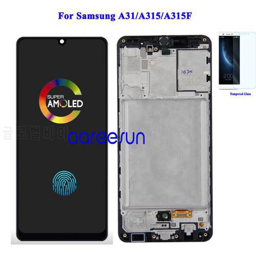 Super Amoled LCD Screen OLED For Samsung A31 LCD For Samsung A315 A315F Display LCD Screen Touch Digitizer Assembly