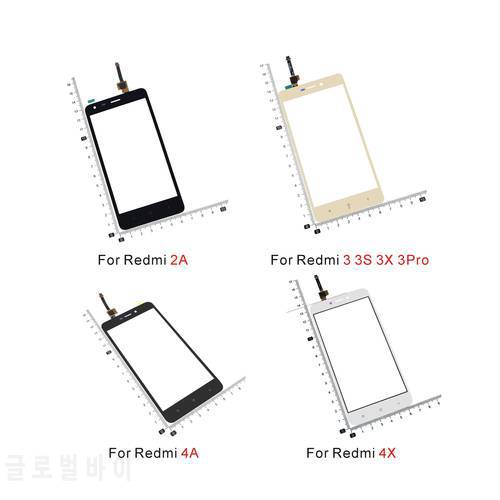 Touch screen For Xiaomi Redmi 2 2A 3 3S 3X 3Pro 4A 4X 4Pro 4 Pro Touch Screen Digitizer Sensor Glass Panel Replacement