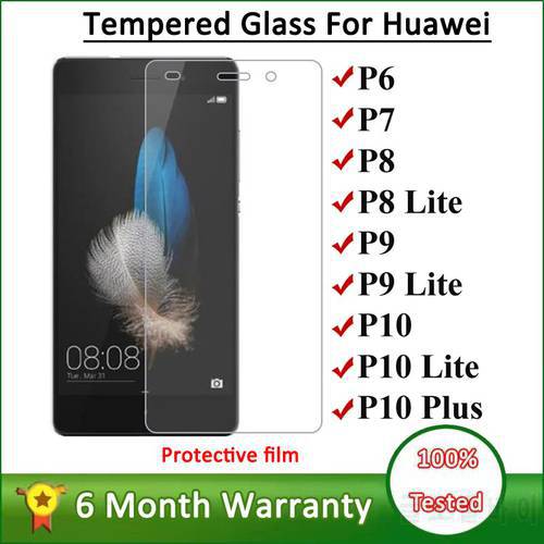 Tempered Glass Film For Huawei P9 P10 Lite Plus P8 Lite Screen Protector Glass For Honor 8 9 10 Lite Play Protective Film Case