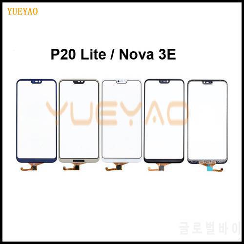 For Huawei P20 Lite Touch Screen Glass Panel Digitizer Sensor Touchpad Front Glass Panel Repair Spare Parts for Huawei Nova 3E