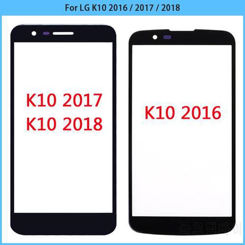 10PCS For LG K10 2016 2017 2018 K430 K11 X400 k11 Plus Touch Screen LCD Front Outer Glass Panel Lens Touchscreen Glass Cover