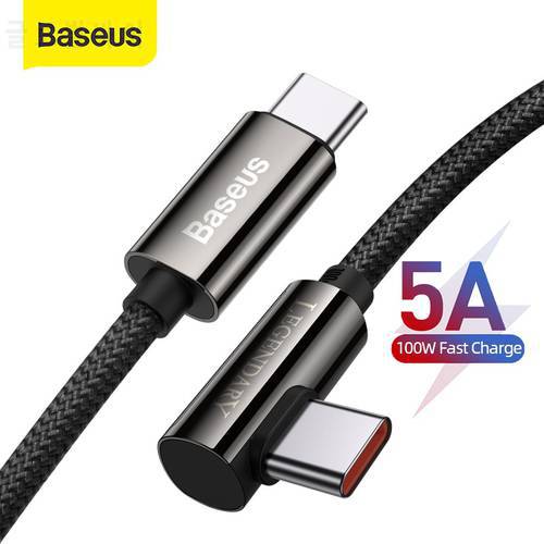 Baseus PD 100W/66W USB C Cable 5A Fast Charging Charger Cable Date Cable For Xiaomi Samsung Huawei Type C Date Cable For Tablet