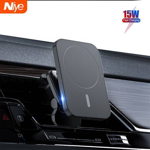 Magnetic Car Wireless Chargers Qi Phone Charger Wireless Air Vent for iphone 12,13, Mini Pro Magnet Wireless Charger 15W