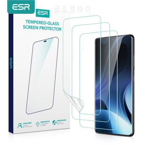 ESR 3pcs for Samsung Galaxy S22 S21 Ultra Screen Protector S22 S21 Plus Hydrogel Film S21 S22 Screen Protector Soft Liquid Film