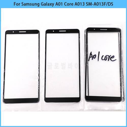 10PCS For Samsung Galaxy A01 Core Touch Screen LCD Front Outer Glass Panel Lens A01Core A013 Touchscreen Cover Glass Replace