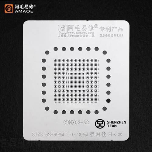 ODNX02-A2 BGA Stencil For Nintendo Switch CPU Reballing IC Pin Solder Tin Plant Net Welding Template Amaoe Stencil Square Hole
