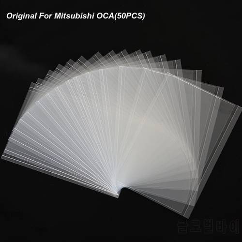 50pc 250um OCA Optical Clear Adhesive Film For iphone X XR XS Max 12 11 pro 6 7 8 Plus 5s Laminating LCD Screen Glass No Bubbles