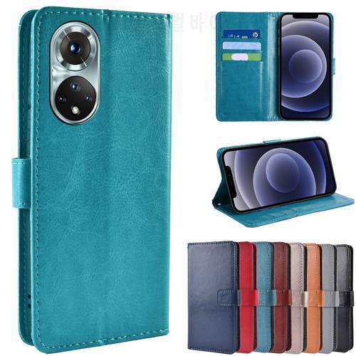 Card Slot Wallet Flip Phone Case on HONOR 50 Soft TPU Case Honor 50 Cover Honor50 6.57